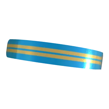 Variant Image laying_angled for Aruba Classic (Narrow) Gold Drop / Dark Powder Blue