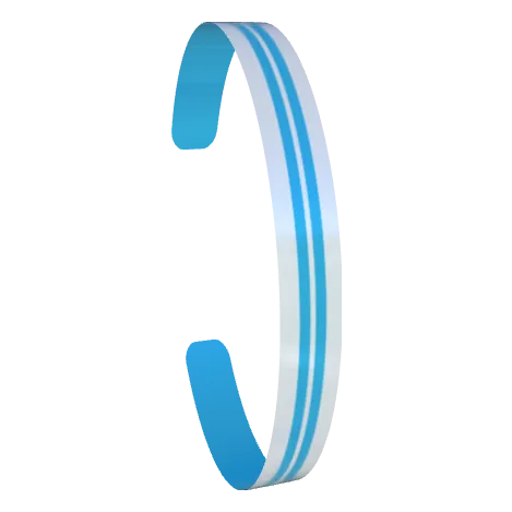 Variant Image font_angled for Aruba Stripes Dark Powder Blue / Silver Lake Blue