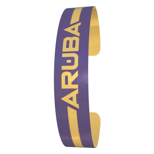 Variant Image front_angled2 for Aruba Single Stripe Gold Drop / Dark Byzantium