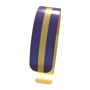 Variant Image back_angled for Aruba Single Stripe Gold Drop / Dark Byzantium