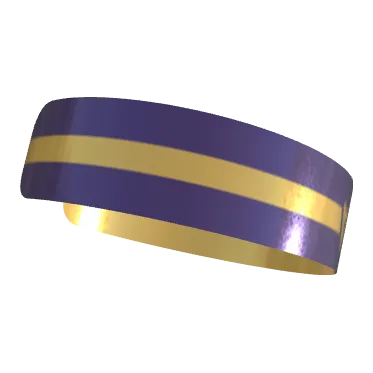 Variant Image laying_angled for Aruba Single Stripe Gold Drop / Dark Byzantium