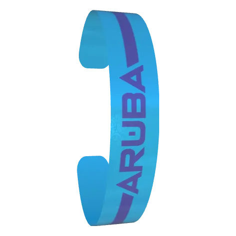 Variant Image font_angled for Aruba Single Stripe Dark Blue / Dark Powder Blue