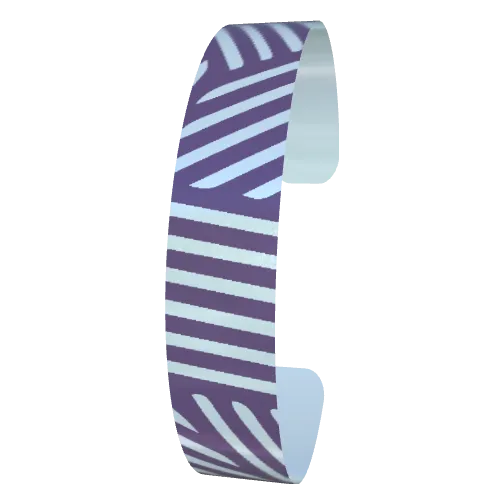 Variant Image front_angled2 for Wild Stripes Dark Byzantium / Dusty Gray