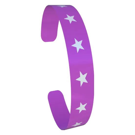 Variant Image font_angled for Be a Star Silver Lake Blue / Royal Purple