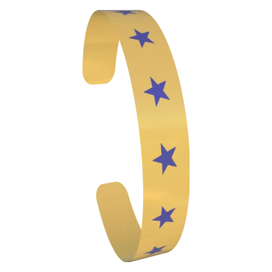 Variant Image font_angled for Be a Star Dark Blue / Gold Drop