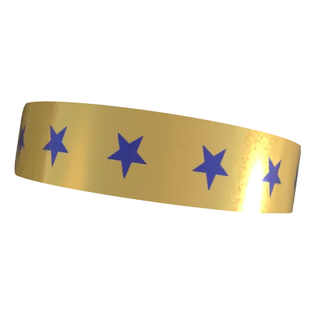 Variant Image laying_angled for Be a Star Dark Blue / Gold Drop