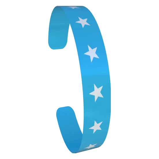 Variant Image font_angled for Be a Star Silver Lake Blue / Dark Powder Blue