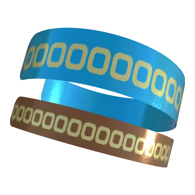 Variant Image laying_angled for Partner Bangles Celery Green / Rusty Red, Celery Green / Dark Powder Blue