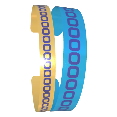 Variant Image font_angled for Partner Bangles Dark Blue / Gold Drop, Dark Blue / Dark Powder Blue