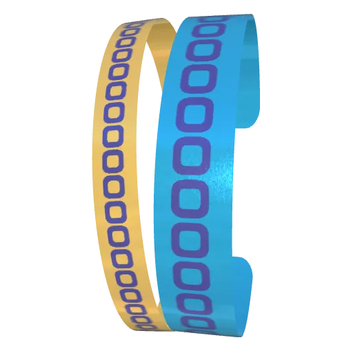 Variant Image front_angled2 for Partner Bangles Dark Blue / Gold Drop, Dark Blue / Dark Powder Blue