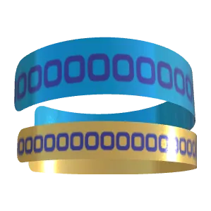 Variant Image side_stacked for Partner Bangles Dark Blue / Gold Drop, Dark Blue / Dark Powder Blue