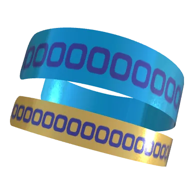 Variant Image laying_angled for Partner Bangles Dark Blue / Gold Drop, Dark Blue / Dark Powder Blue