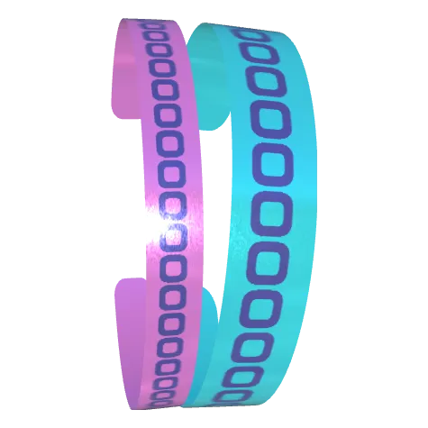 Variant Image font_angled for Partner Bangles Dark Blue / Lavender Purple, Dark Blue / Tiffany Blue