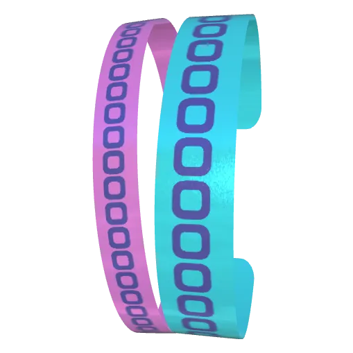 Variant Image front_angled2 for Partner Bangles Dark Blue / Lavender Purple, Dark Blue / Tiffany Blue