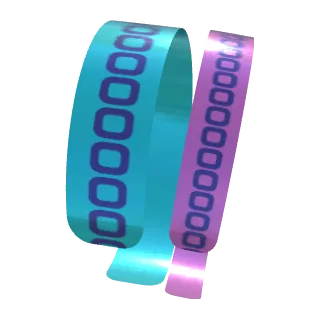 Variant Image back_angled for Partner Bangles Dark Blue / Lavender Purple, Dark Blue / Tiffany Blue