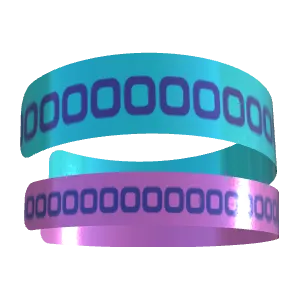 Variant Image side_stacked for Partner Bangles Dark Blue / Lavender Purple, Dark Blue / Tiffany Blue