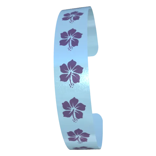 Variant Image front_angled2 for Hawaii Flowers Dark Byzantium / Pale Blue