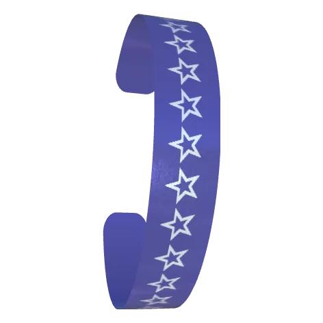 Variant Image font_angled for Hollow Star Silver Lake Blue / Dark Blue