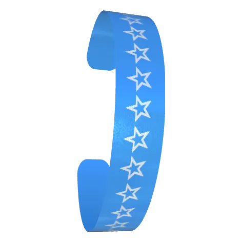 Variant Image font_angled for Hollow Star Silver Lake Blue / Cerulean